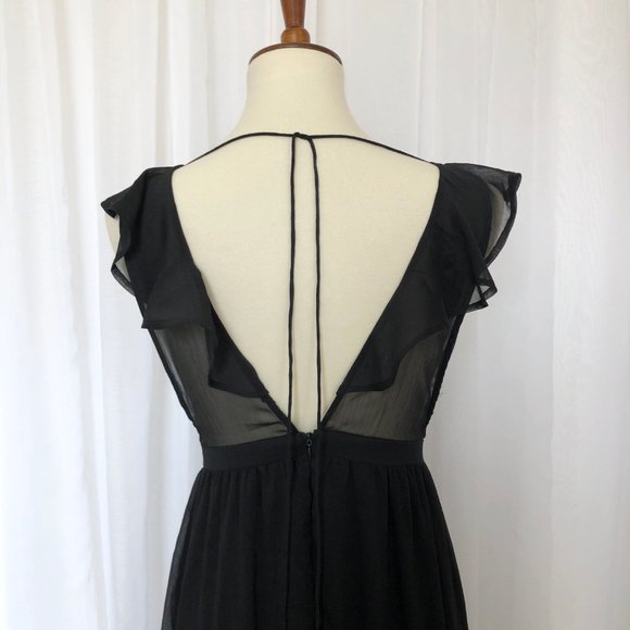 The Jetset Diaries Tan Lines Maxi Deep V-Neck Sz M - Picture 6 of 7